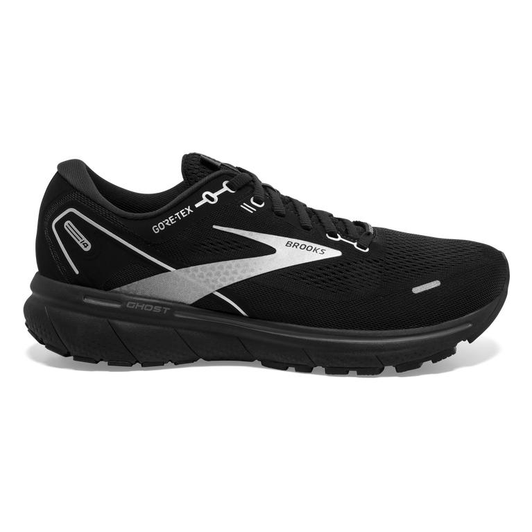 Brooks Men's Ghost 14 GTX Cushion Road Running Shoes - Black/White/Charcoal/Ebony (SNUT46975)